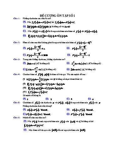 Đề ôn tập Covid 19 Toán 11 - Đề số 1